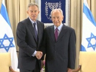 Blair meets Peres in Jerusalem as Gaza air strikes continue