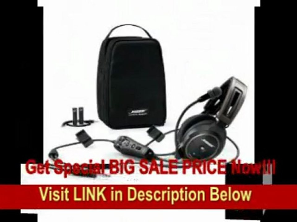 [SPECIAL DISCOUNT] Bose&reg A20 Aviation Headset (Battery-powered w/Bluetooth, Electret mic, Straight cord, Twin plug)