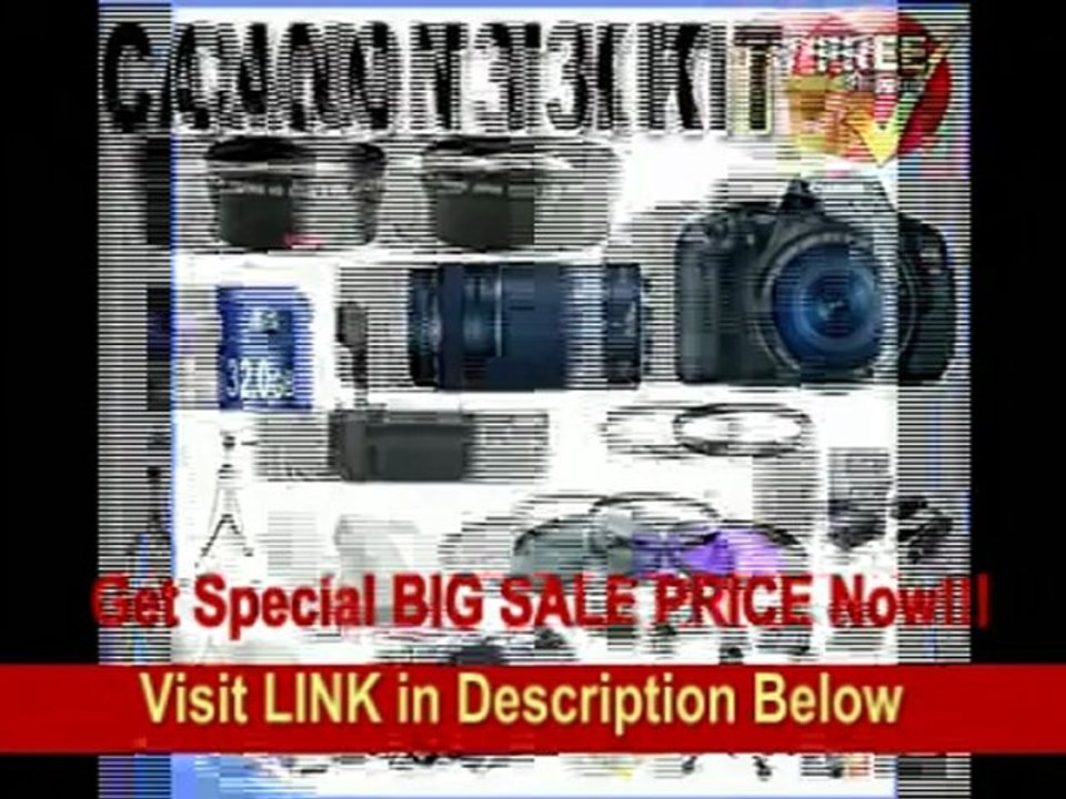 [SPECIAL DISCOUNT] Canon EOS Rebel T3i 18 MP CMOS Digital SLR Camera and DIGIC 4 Imaging with EF-S 18-55mm f/3.5-5.6 IS Lens & Canon 75-300 Lens + 58mm 2x Telephoto lens + 58mm Wide Angle Lens (4 Lens Kit!!!!!!) W/32GB