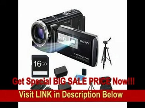 [REVIEW] Sony HDR-PJ260V High Definition Handycam 8.9 MP Camcorder with 30x Optical Zoom, 16 GB Embedded Memory and Built-in Projector + 16GB High Speed SDHC Card + High Capacity Battery (Qty 2)+ Rapid AC/DC C
