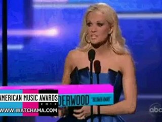 Carrie Underwood acceptance speech American Music Awards 2012
