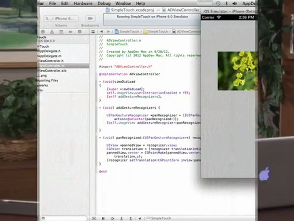 iPhone/iPad Development Using Objective-C: Gesture Recognizers (Intro)
