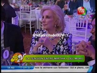 Polémicas con los Tato. Tensión entre Mirtha y Del Moro