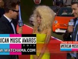 Nicki Minaj red carpet American Music Awards 2012 interview