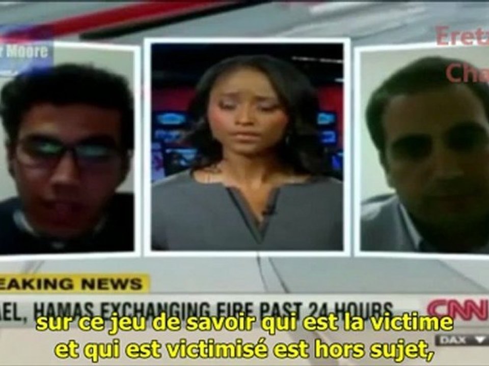 Interview croisée entre un palestinien et un israëlien sur CNN