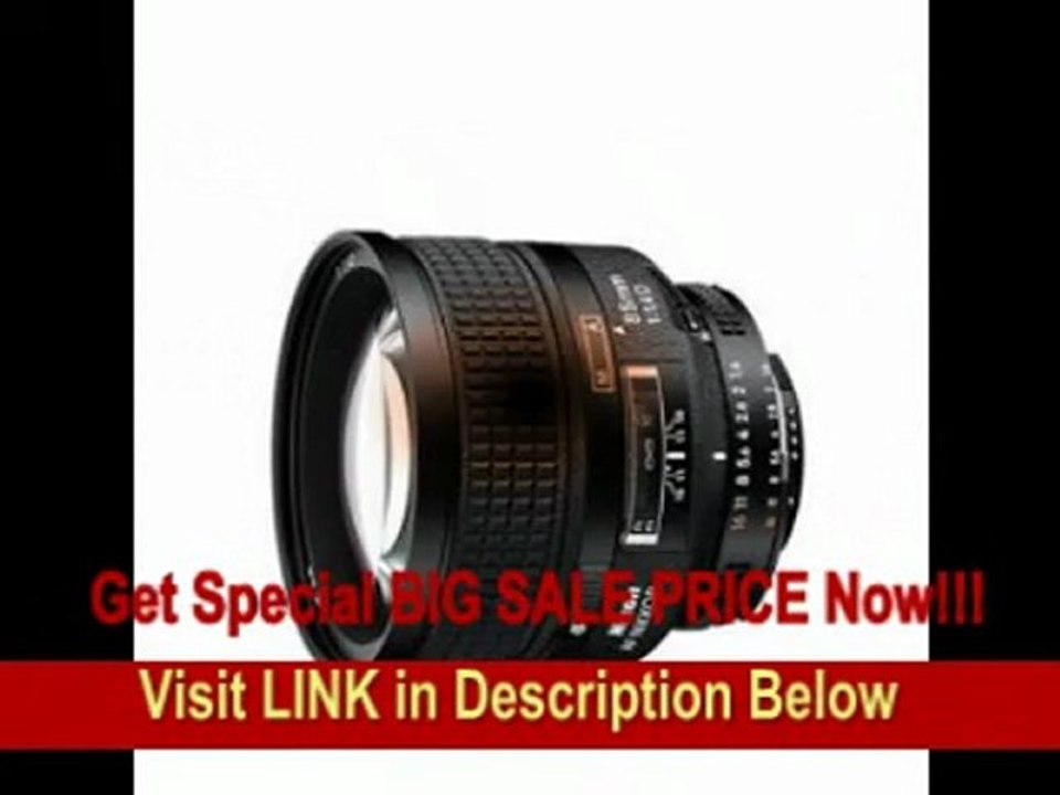 [REVIEW] Nikon 85mm f/1.4D AF Nikkor Lens for Nikon Digital SLR Cameras