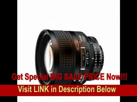 [REVIEW] Nikon 85mm f/1.4D AF Nikkor Lens for Nikon Digital SLR Cameras