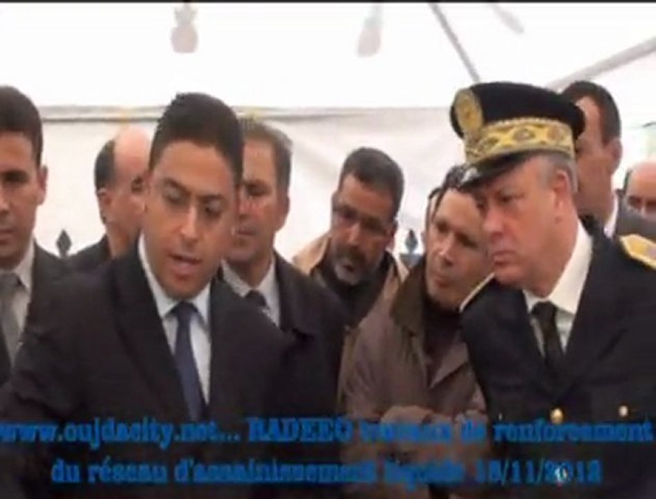 Oujda / RADEEO / travaux  de renforcement du réseau d'assinissement liquide des secteurs centre Est de la ville d'Oujda ( autour du qurtier Tennis )