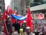 Times Meydanı'nda, ASALA Ermeni terör örgütü protesto edildi