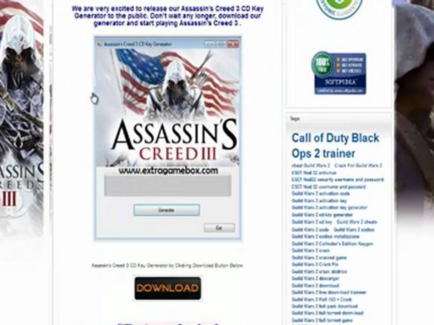 Assassin's Creed 3 CD Key - video Dailymotion