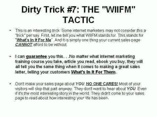 Ultimate Dirty Internet Marketing Tricks