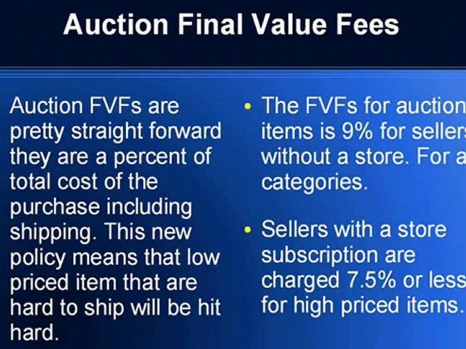 eBay Fees Finally Explained 2012 Save On Fees