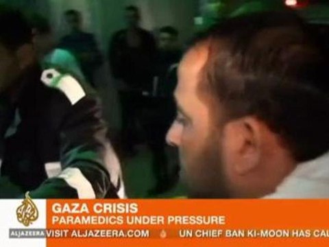 Gaza paramedics also in crisis situation