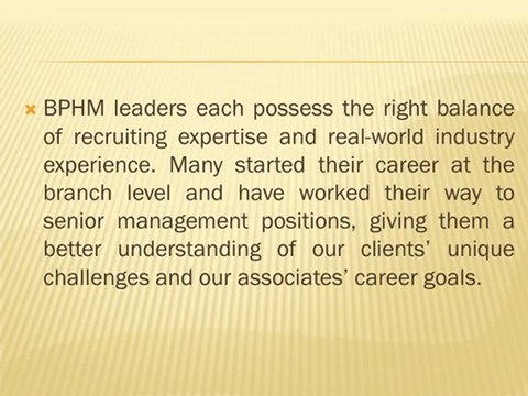 BP HOLDINGS MANAGEMENT