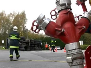 Accident sur le parking d'Intermarché