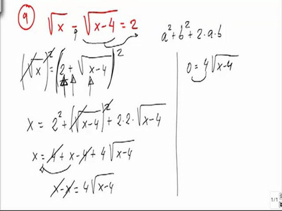 Ejercicios y problemas resueltos de ecuaciones con radicales problema 9