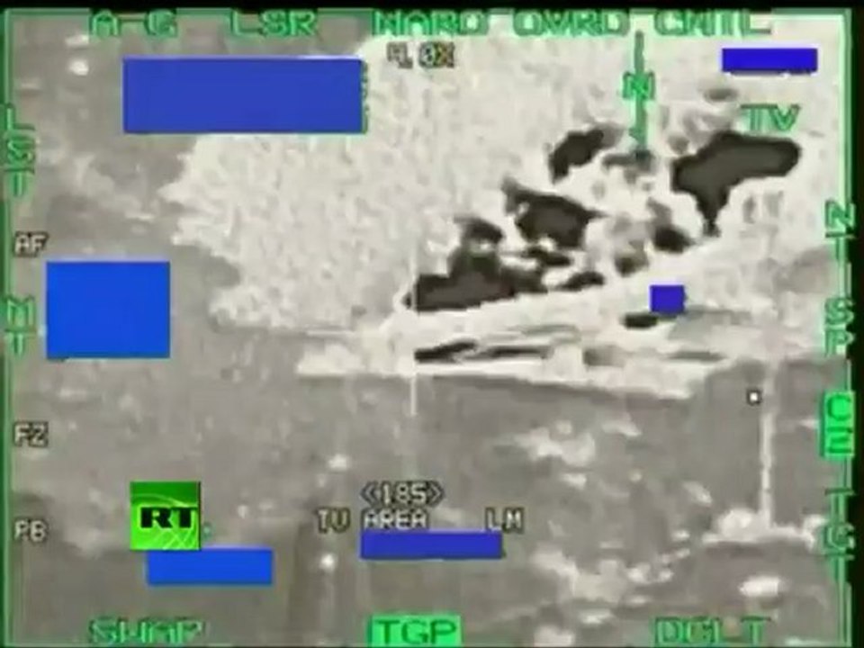 Combat camera: Video of Belgian F16 bombing Gaddafi military compound