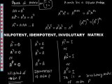 Matrices Theory for IITJEE Maths, IIT Math Tricks, FREE IIT Study Material, Free Video Lectures