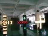 Cross led screen - Крестовой светодиодный экран - LED zaslon u obliku križa- LED kijelző  www.sbcled.eu
