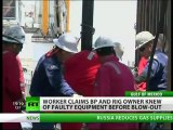 BP rig worker reported oil leak weeks before Deepwater Horizon disaster