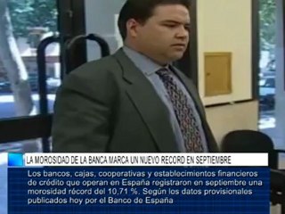 La morosidad de la banca marca un nuevo record en septiembre