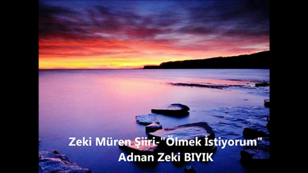 Müftü Zeki MÜREN Şiiri Okudu- "Ölmek İstiyorum"