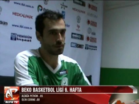 Aliağa Petkim Olin Edirne 6.hafta maç rop