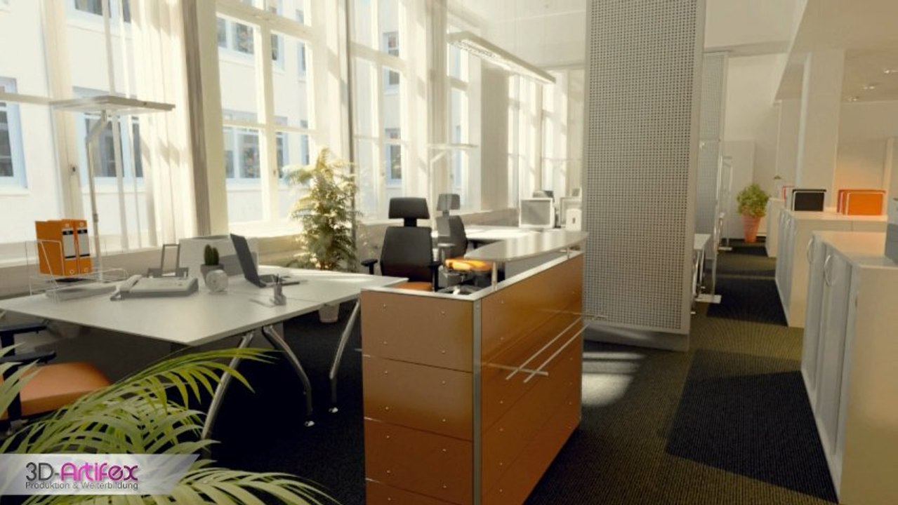 Animation / Gewerbeimmobilien Vermarktung / Visualisierungen Gewerbe / 3D