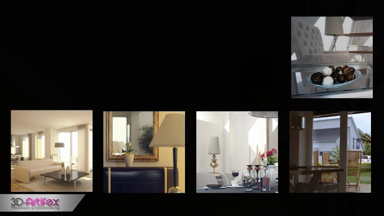 Visualisierungen / gerenderte 3D Innenansicht / Rendering / Innenraumvisualisierungen / 3D