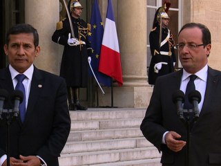 Point de presse avec M. Ollanta HUMALA, président de la République du Pérou