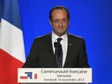 Discours du Président de la République devant la Communauté française en Pologne
