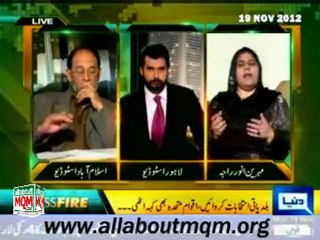 Dunya Cross Fire: Baldiati election in Pakistan, UNO statement