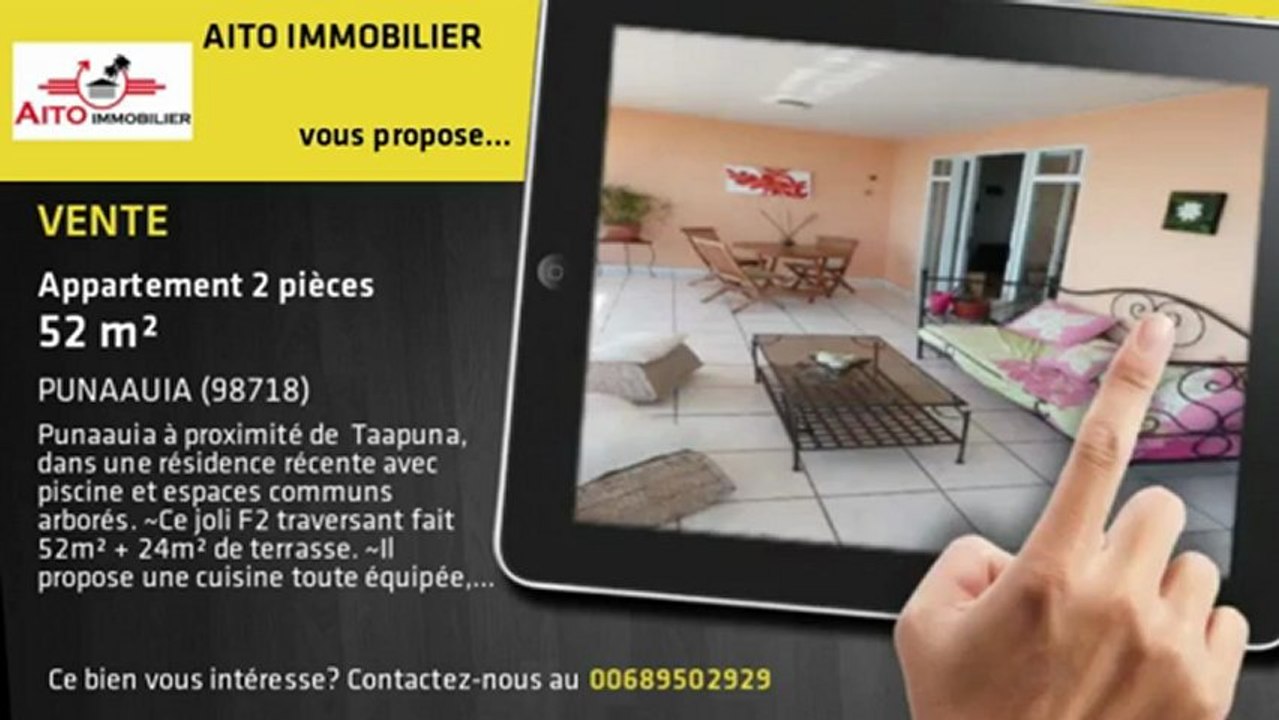 Vente Appartement Kekaa Nui Punaauia Polynésie
