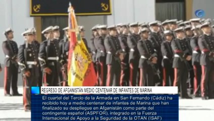 Regreso de Afganistán medio centenar de infantes de Marina
