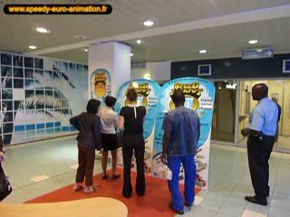 Animation commerciale, borne jeu trafic Speed-Jackpot Paris