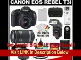 [SPECIAL DISCOUNT] Canon EOS Rebel T3i Digital SLR Camera Body & EF-S 18-55mm IS II Lens with 55-250mm IS Lens   16GB Card   .45x Wide Angle & 2x Telephoto Lenses   Flash   Case   Battery   Remote   (2) Filters   Access