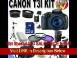 [BEST PRICE] Canon EOS Rebel T3i 18 MP CMOS Digital SLR Camera and DIGIC 4 Imaging with EF-S 18-55mm f/3.5-5.6 IS Lens  58mm 2x Telephoto lens   58mm Wide Angle Lens (3 Lens Kit!!!!!!) W/32GB SDHC Memory  Extra Ba