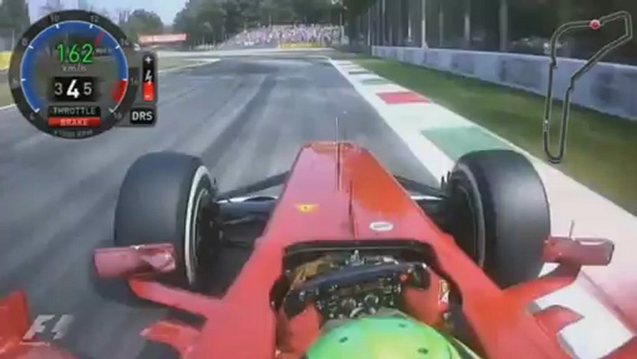 F1 2012 - Felipe Massa Onboard Italy