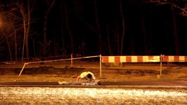 Zombie Prank cause accident de voiture