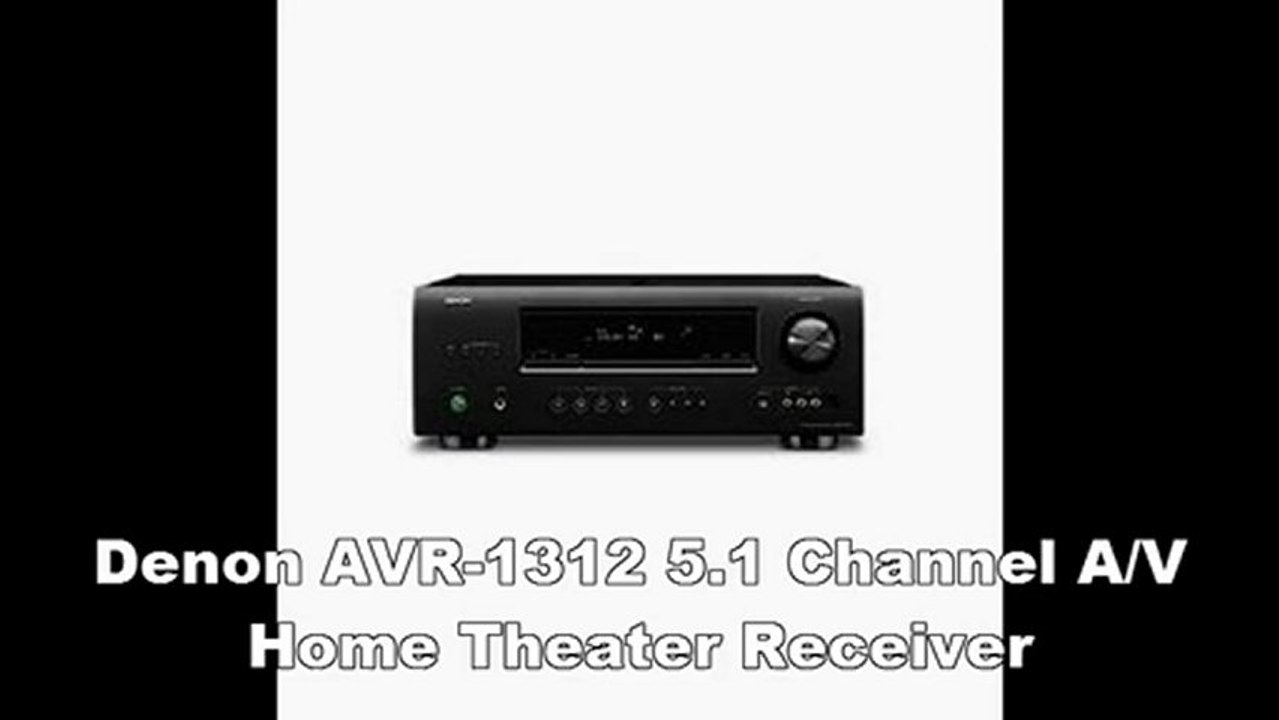 Best Denon AVR-1312 5.1 Channel AV Home Theater Receiver