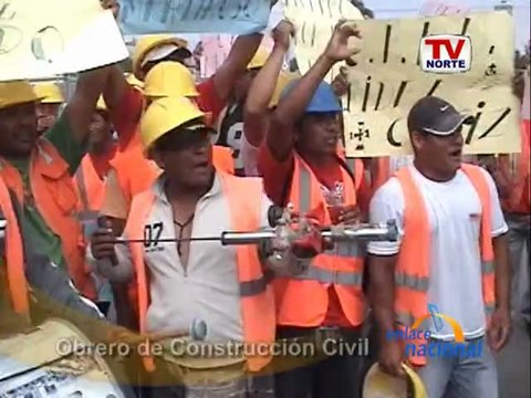 Chiclayo: Obreros de construccion civil protestan por despidos