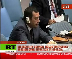 Download Video: UN Security Council holds emergency meeting on South Ossetia