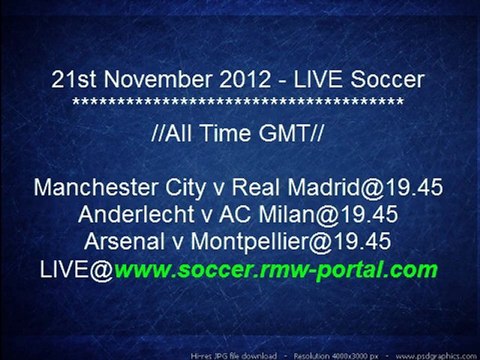 Watch UEFA Champions League Live Streaming Arsenal v Montpellier at 19.45 GMT- 2012