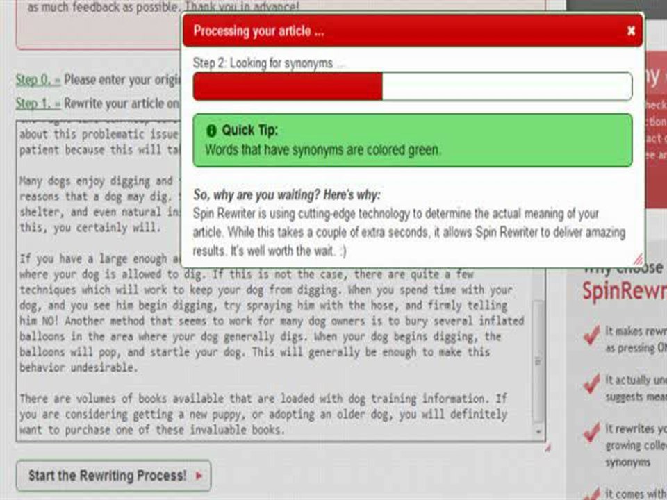 Spin Rewriter 3.0 Launch Review