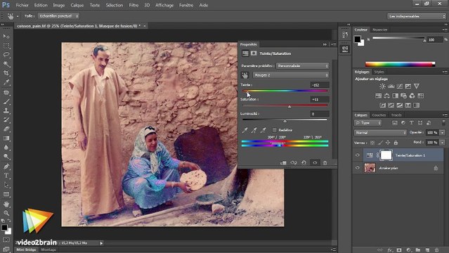 video2brain - Restauration de vieilles photos avec Photoshop