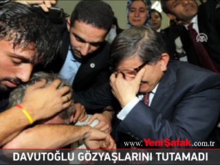 Davutoğlu gözyaşlarını tutamadı