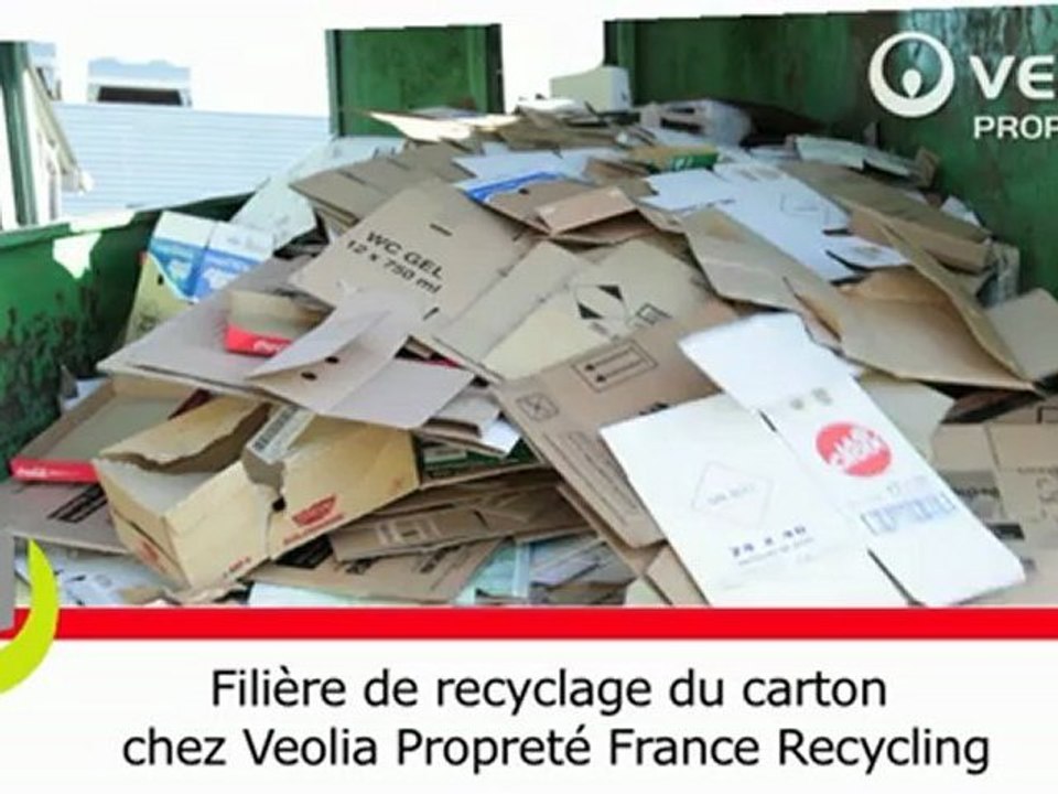 Filière de recyclage du carton - Veolia Propreté