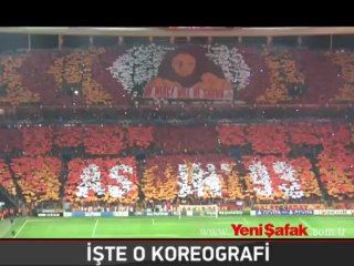 Galatasaray taraftarının yaptığı koreografi