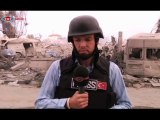Gazze'de bulunan TRT TÜRK Muhabirinin zor anları