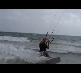 Session kitesurf sur le homespot